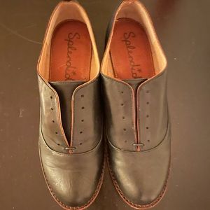 Orlando Leather Comfort Laceless Oxfords Flats